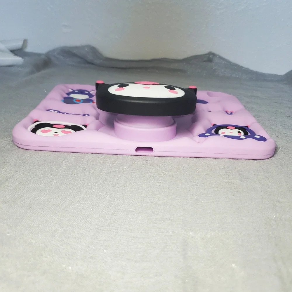 Sanrio Kuromi Purple Silicone Tablet Case 3D‎ Space Theme Pop Out Stand Kawaii